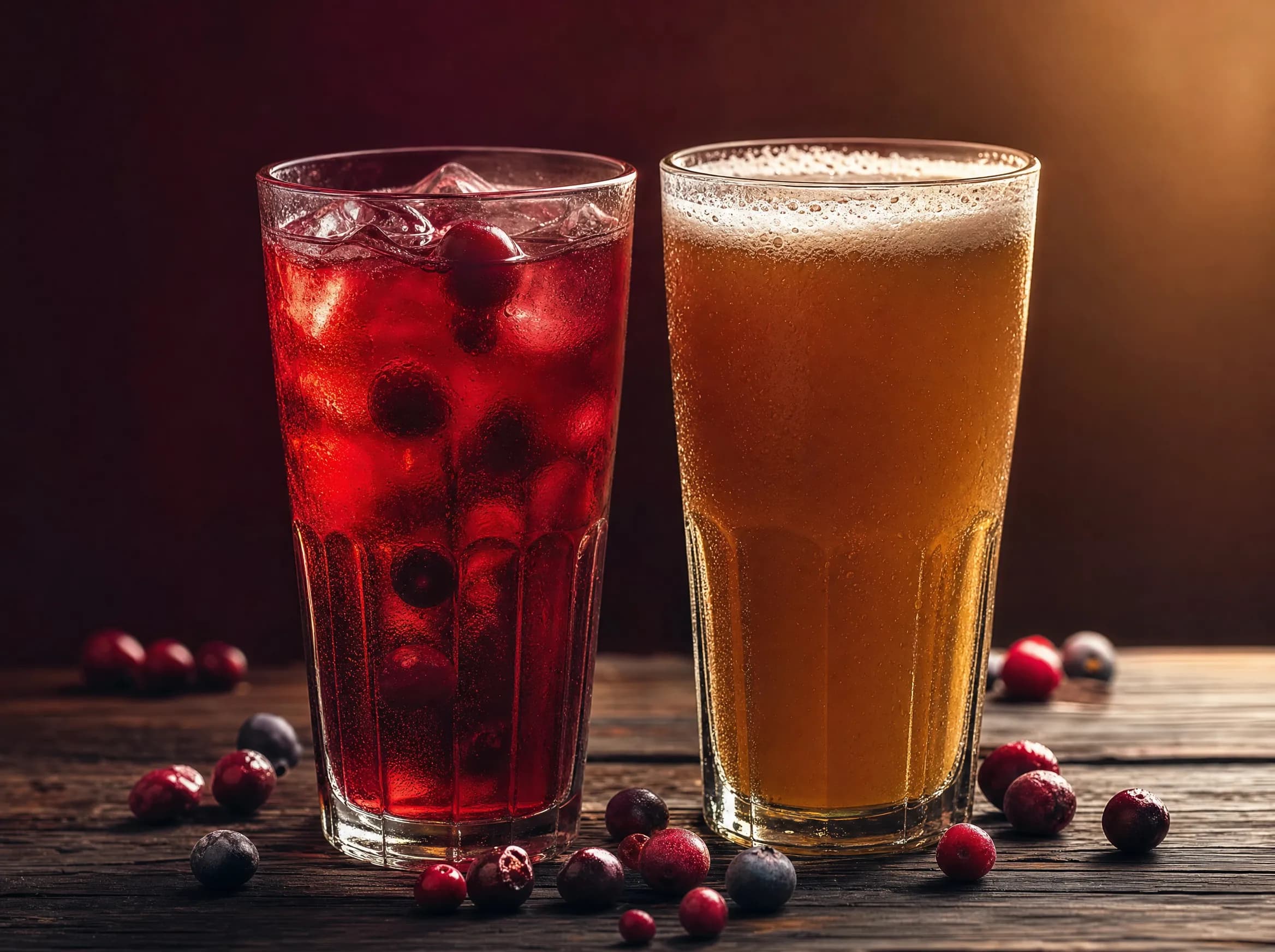 Hausgemachtes Kompott und Kwas im Glas